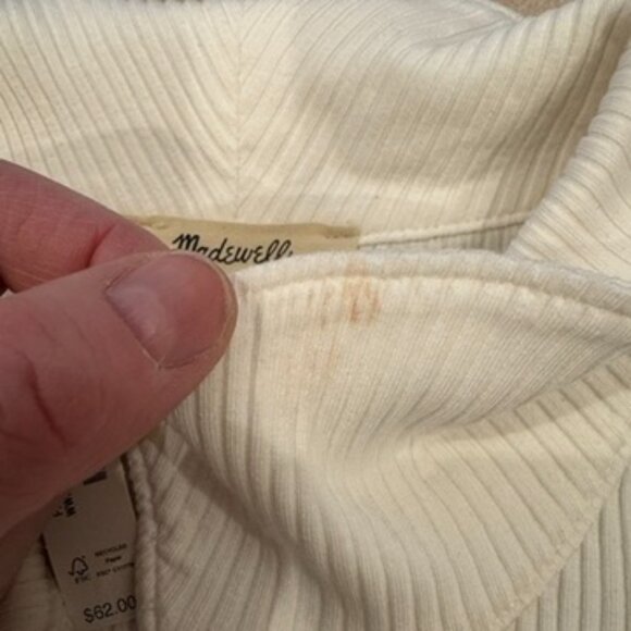 Madewell Snap-Front Cardigan Top • size large • NWT • NS585 - Picture 12 of 15